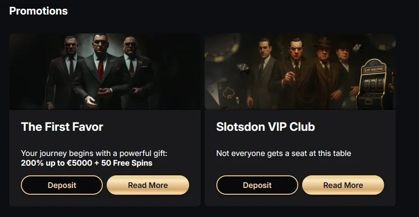 SlotsDon bonussen voor spelers